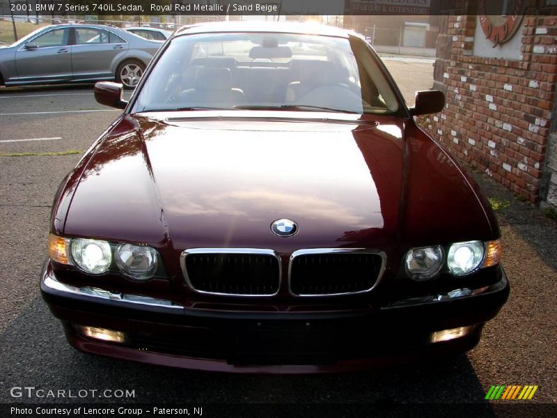 Royal Red Metallic / Sand Beige 2001 BMW 7 Series 740iL Sedan