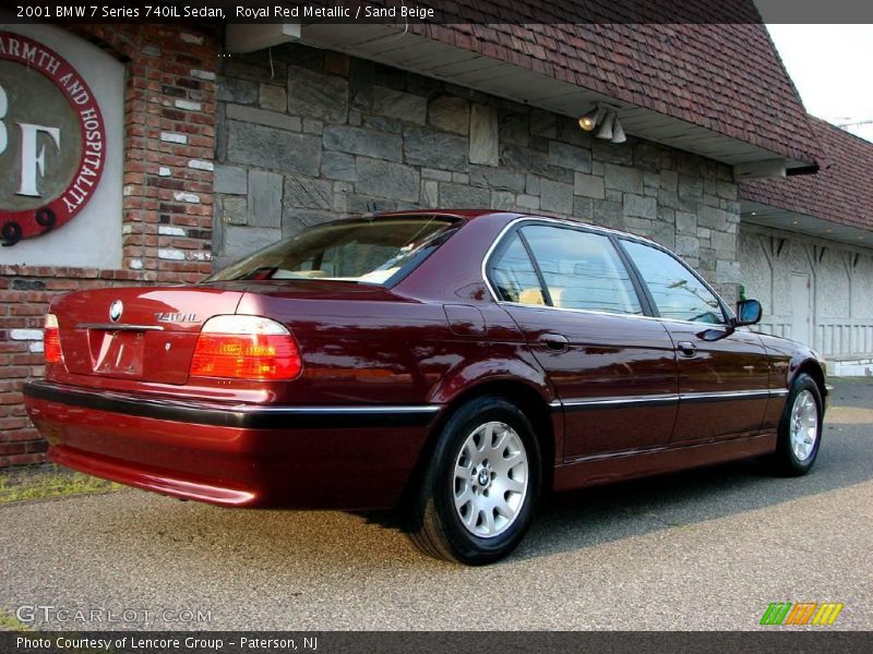 Royal Red Metallic / Sand Beige 2001 BMW 7 Series 740iL Sedan