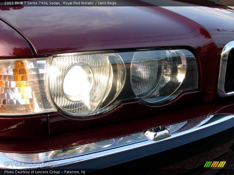 Royal Red Metallic / Sand Beige 2001 BMW 7 Series 740iL Sedan
