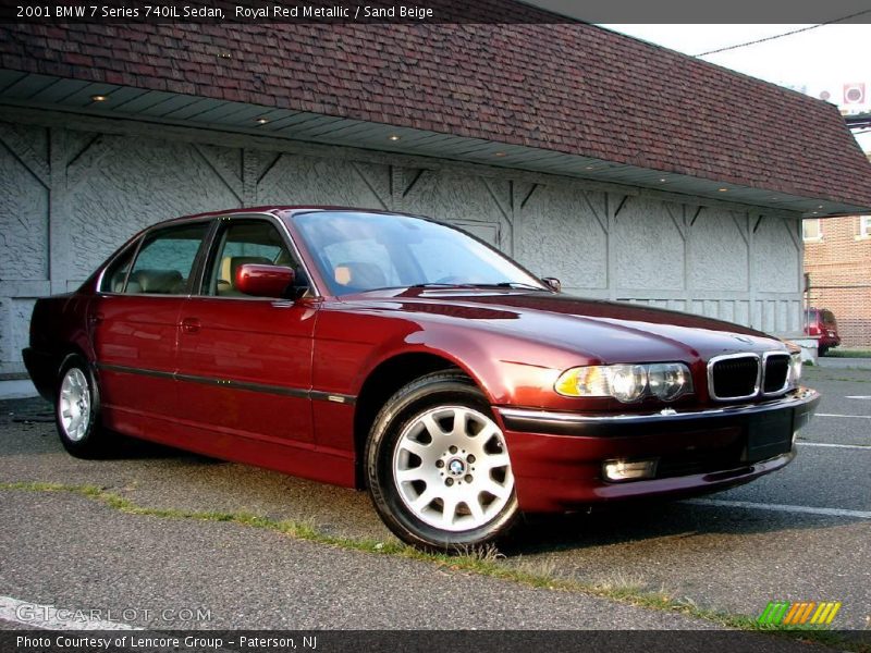 Royal Red Metallic / Sand Beige 2001 BMW 7 Series 740iL Sedan