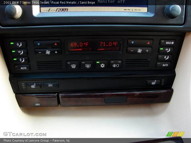 Royal Red Metallic / Sand Beige 2001 BMW 7 Series 740iL Sedan