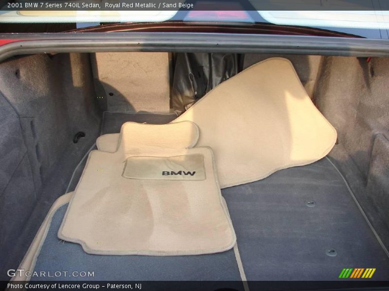 Royal Red Metallic / Sand Beige 2001 BMW 7 Series 740iL Sedan