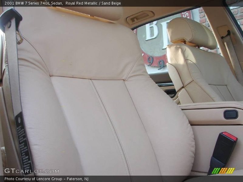 Royal Red Metallic / Sand Beige 2001 BMW 7 Series 740iL Sedan