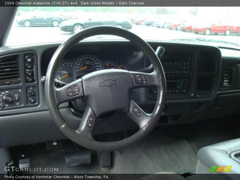 Dark Green Metallic / Dark Charcoal 2004 Chevrolet Avalanche 1500 Z71 4x4