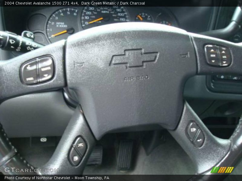 Dark Green Metallic / Dark Charcoal 2004 Chevrolet Avalanche 1500 Z71 4x4