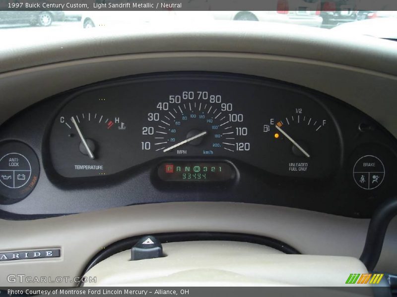 Light Sandrift Metallic / Neutral 1997 Buick Century Custom