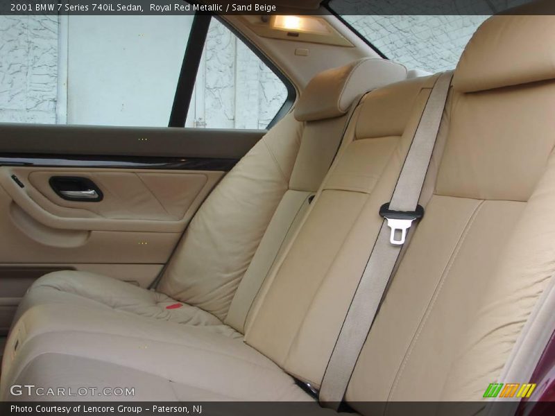Royal Red Metallic / Sand Beige 2001 BMW 7 Series 740iL Sedan
