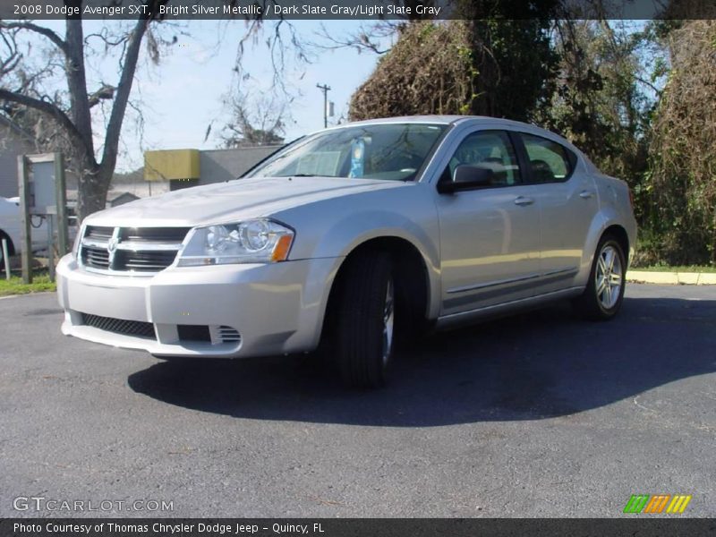 Bright Silver Metallic / Dark Slate Gray/Light Slate Gray 2008 Dodge Avenger SXT