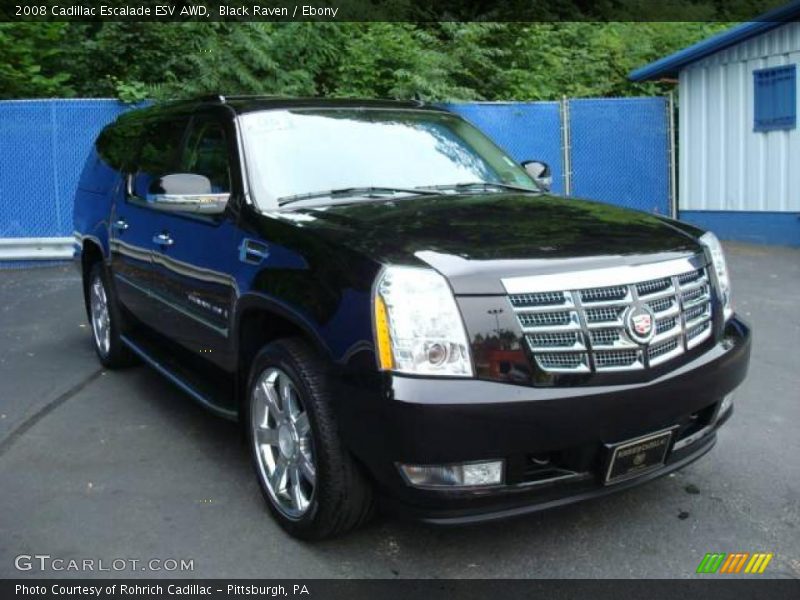 Black Raven / Ebony 2008 Cadillac Escalade ESV AWD