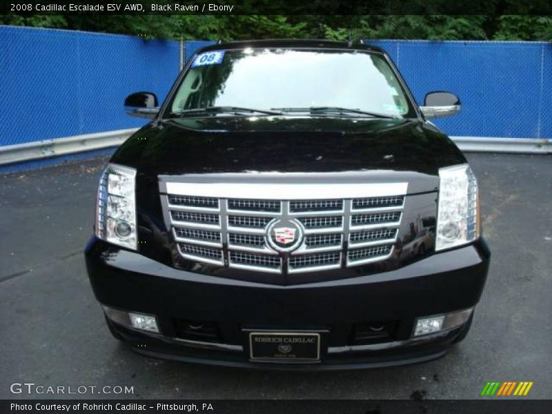 Black Raven / Ebony 2008 Cadillac Escalade ESV AWD