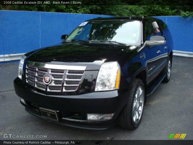 Black Raven / Ebony 2008 Cadillac Escalade ESV AWD
