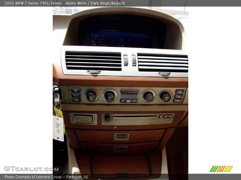 Alpine White / Dark Beige/Beige III 2003 BMW 7 Series 745Li Sedan