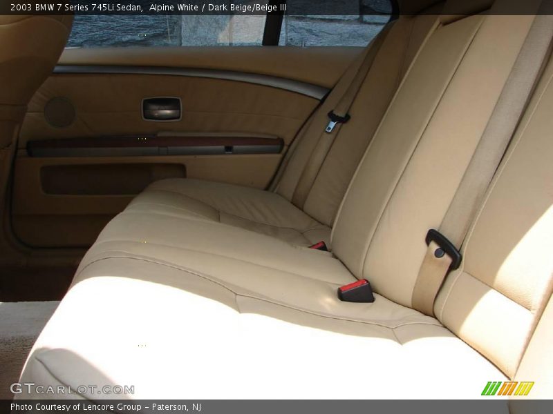 Alpine White / Dark Beige/Beige III 2003 BMW 7 Series 745Li Sedan
