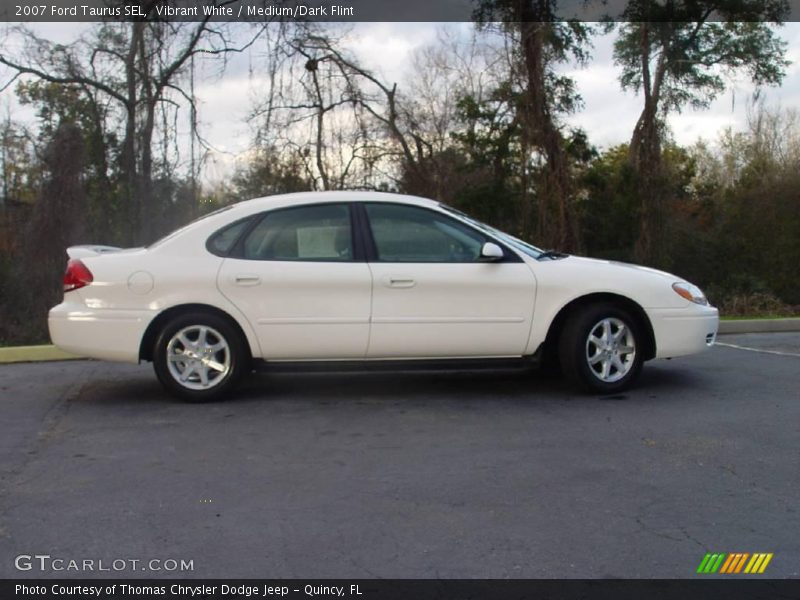 Vibrant White / Medium/Dark Flint 2007 Ford Taurus SEL