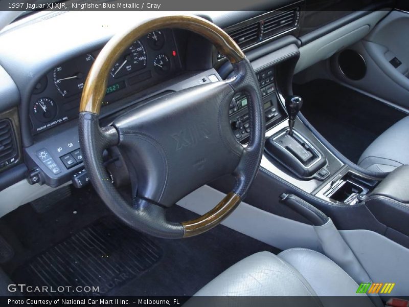 Kingfisher Blue Metallic / Gray 1997 Jaguar XJ XJR