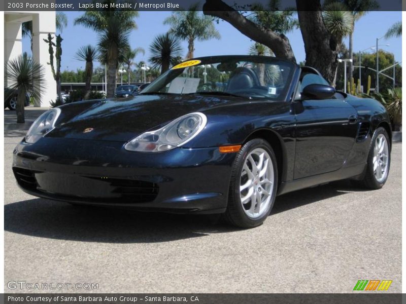 Lapis Blue Metallic / Metropol Blue 2003 Porsche Boxster