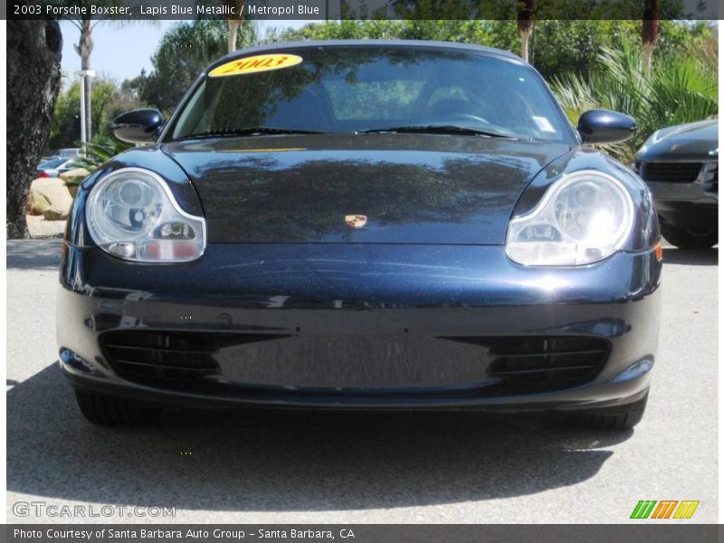 Lapis Blue Metallic / Metropol Blue 2003 Porsche Boxster