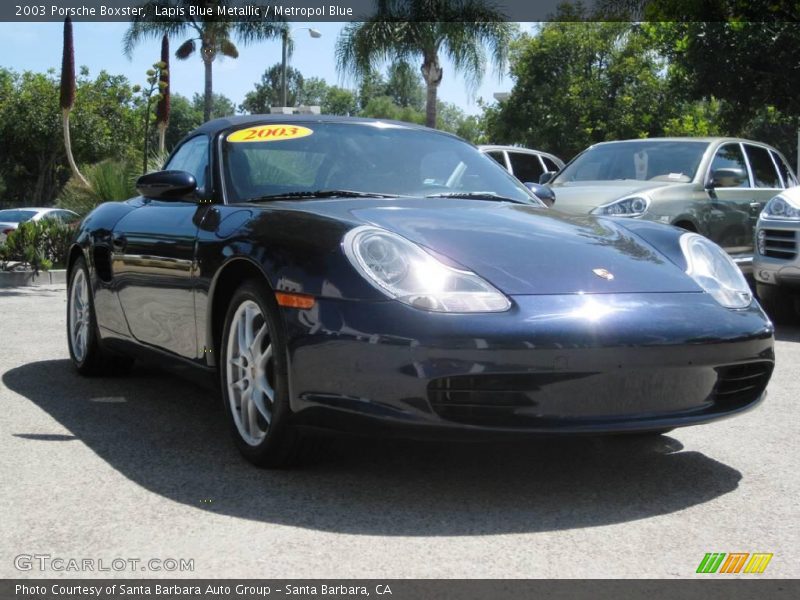 Lapis Blue Metallic / Metropol Blue 2003 Porsche Boxster