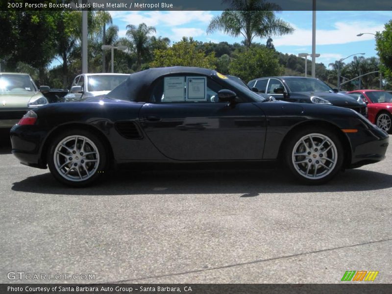 Lapis Blue Metallic / Metropol Blue 2003 Porsche Boxster