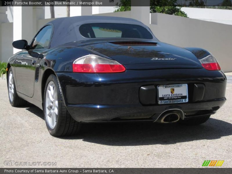 Lapis Blue Metallic / Metropol Blue 2003 Porsche Boxster