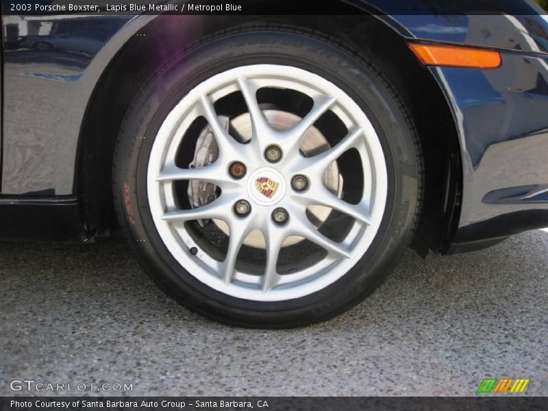 Lapis Blue Metallic / Metropol Blue 2003 Porsche Boxster
