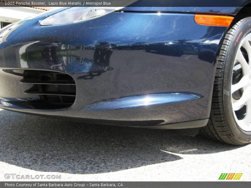 Lapis Blue Metallic / Metropol Blue 2003 Porsche Boxster