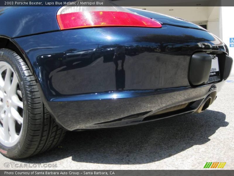 Lapis Blue Metallic / Metropol Blue 2003 Porsche Boxster