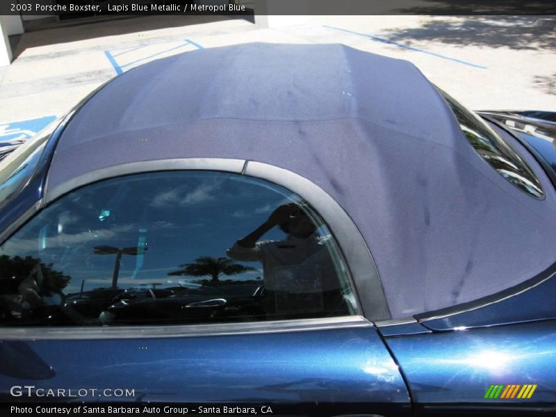 Lapis Blue Metallic / Metropol Blue 2003 Porsche Boxster