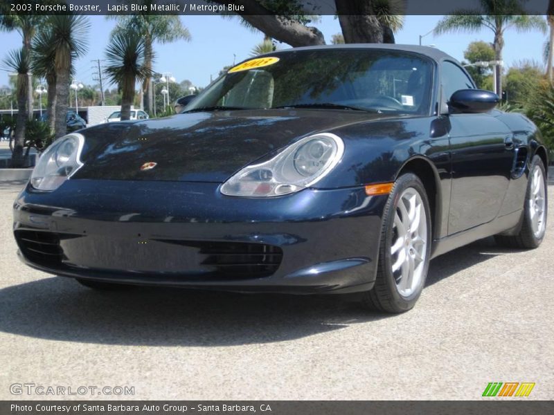 Lapis Blue Metallic / Metropol Blue 2003 Porsche Boxster