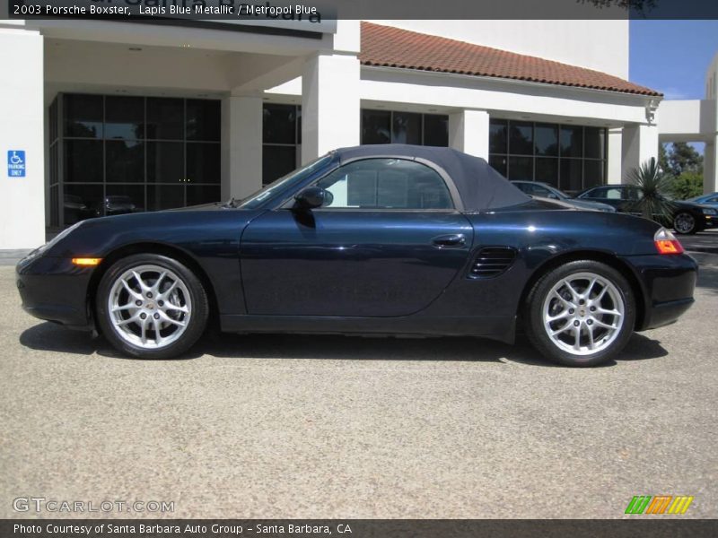 Lapis Blue Metallic / Metropol Blue 2003 Porsche Boxster