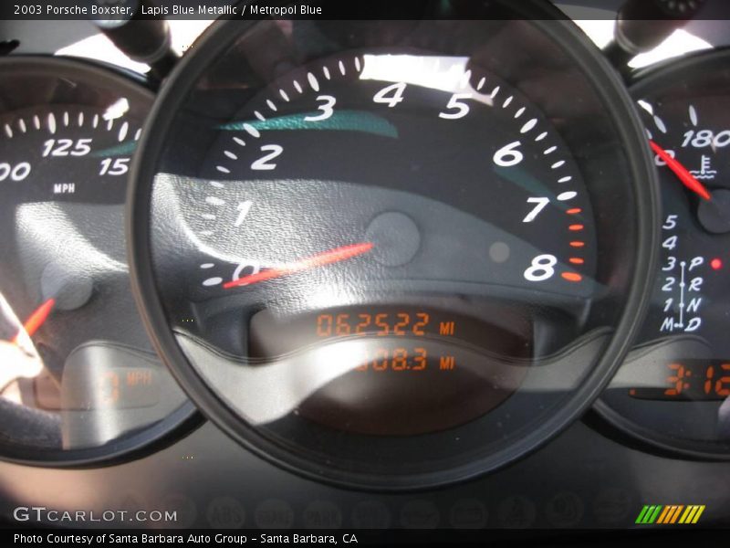 Lapis Blue Metallic / Metropol Blue 2003 Porsche Boxster