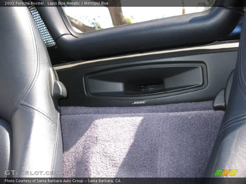 Lapis Blue Metallic / Metropol Blue 2003 Porsche Boxster