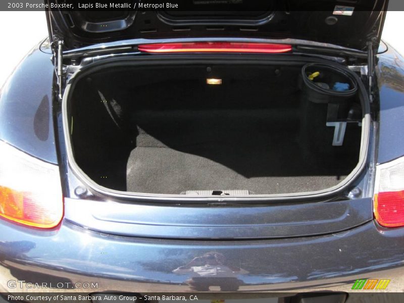 Lapis Blue Metallic / Metropol Blue 2003 Porsche Boxster