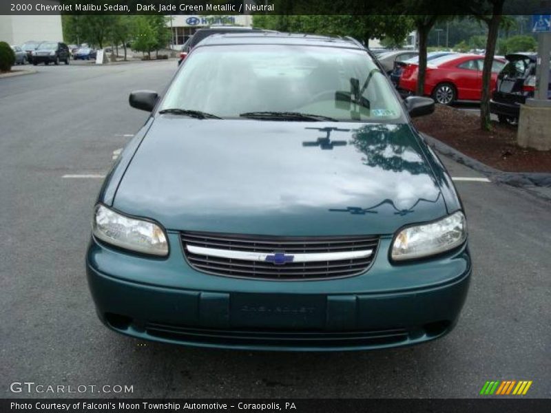 Dark Jade Green Metallic / Neutral 2000 Chevrolet Malibu Sedan