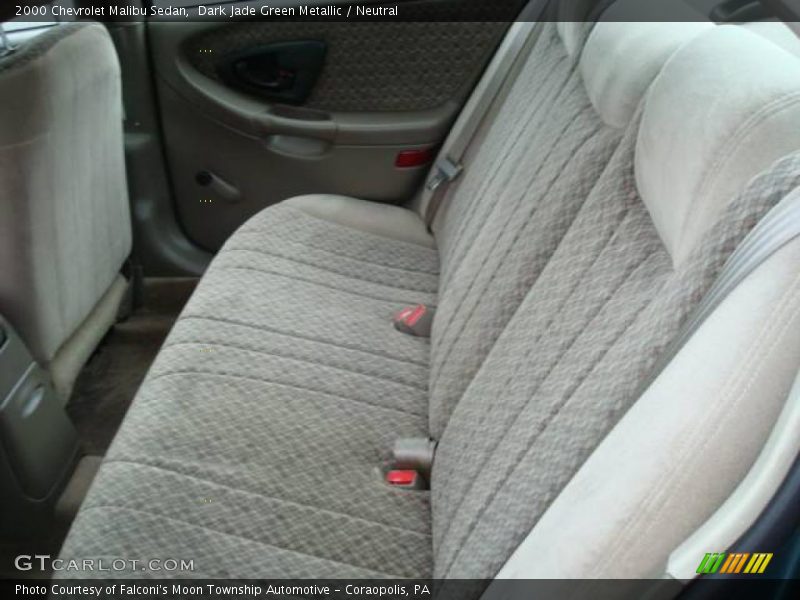 Dark Jade Green Metallic / Neutral 2000 Chevrolet Malibu Sedan