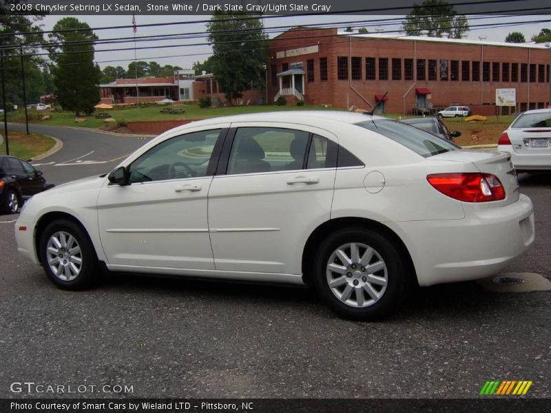 Stone White / Dark Slate Gray/Light Slate Gray 2008 Chrysler Sebring LX Sedan