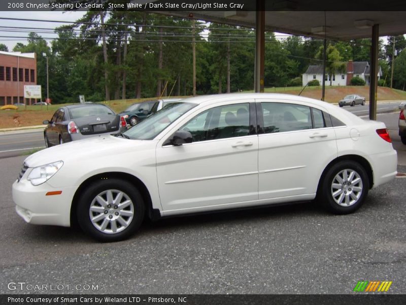 Stone White / Dark Slate Gray/Light Slate Gray 2008 Chrysler Sebring LX Sedan