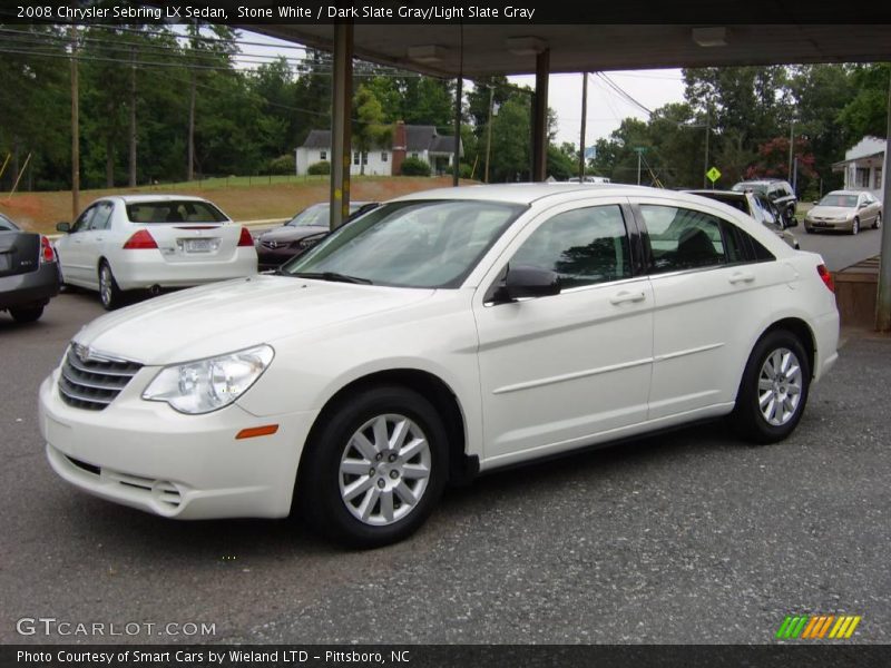 Stone White / Dark Slate Gray/Light Slate Gray 2008 Chrysler Sebring LX Sedan