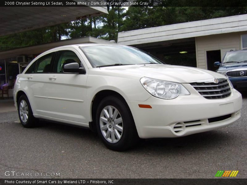 Stone White / Dark Slate Gray/Light Slate Gray 2008 Chrysler Sebring LX Sedan