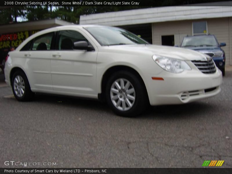 Stone White / Dark Slate Gray/Light Slate Gray 2008 Chrysler Sebring LX Sedan