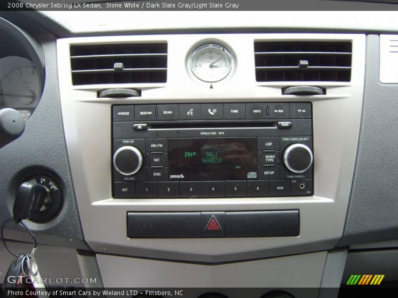 Stone White / Dark Slate Gray/Light Slate Gray 2008 Chrysler Sebring LX Sedan