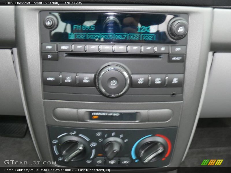 Black / Gray 2009 Chevrolet Cobalt LS Sedan