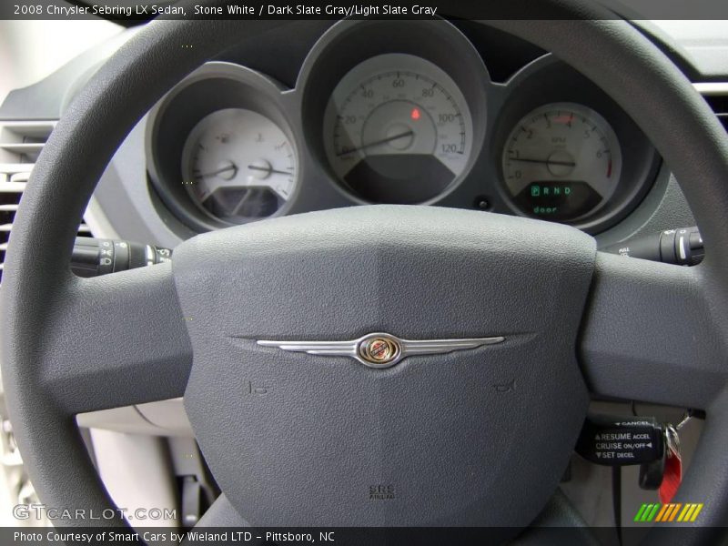 Stone White / Dark Slate Gray/Light Slate Gray 2008 Chrysler Sebring LX Sedan