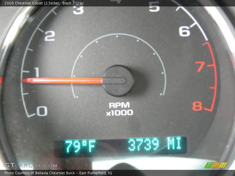 Black / Gray 2009 Chevrolet Cobalt LS Sedan