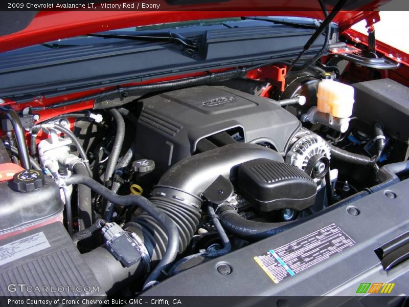 Victory Red / Ebony 2009 Chevrolet Avalanche LT