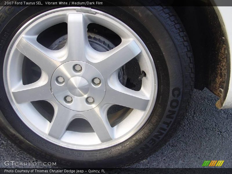 Vibrant White / Medium/Dark Flint 2007 Ford Taurus SEL