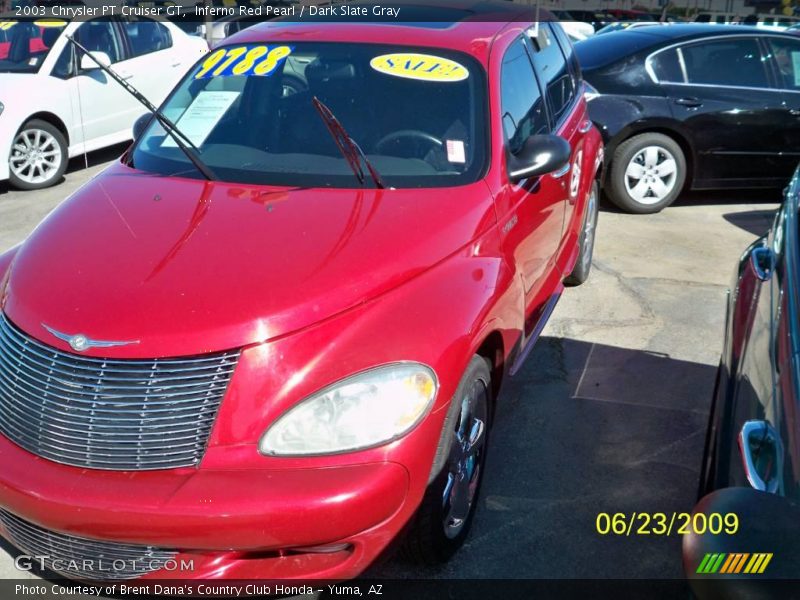 Inferno Red Pearl / Dark Slate Gray 2003 Chrysler PT Cruiser GT