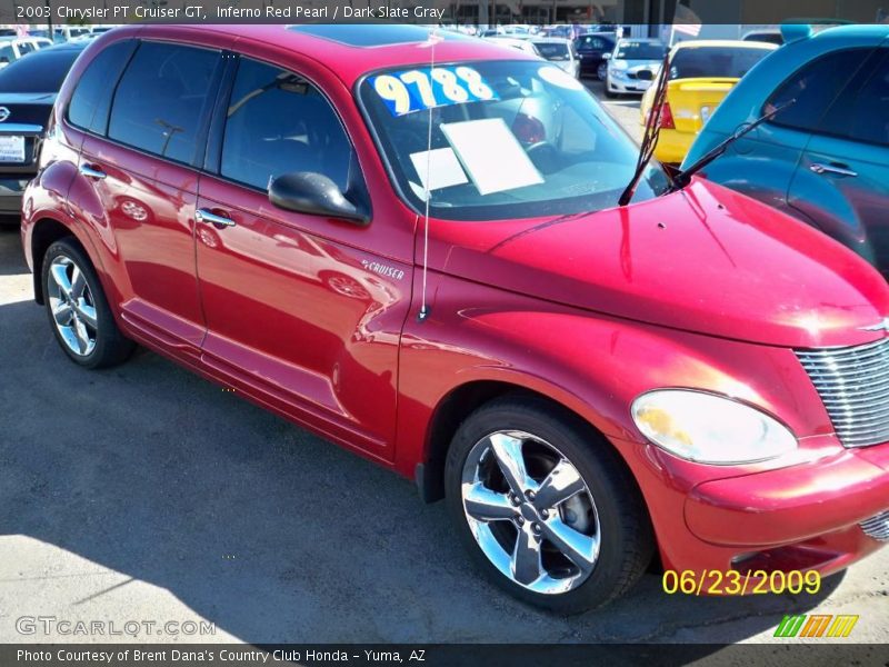 Inferno Red Pearl / Dark Slate Gray 2003 Chrysler PT Cruiser GT