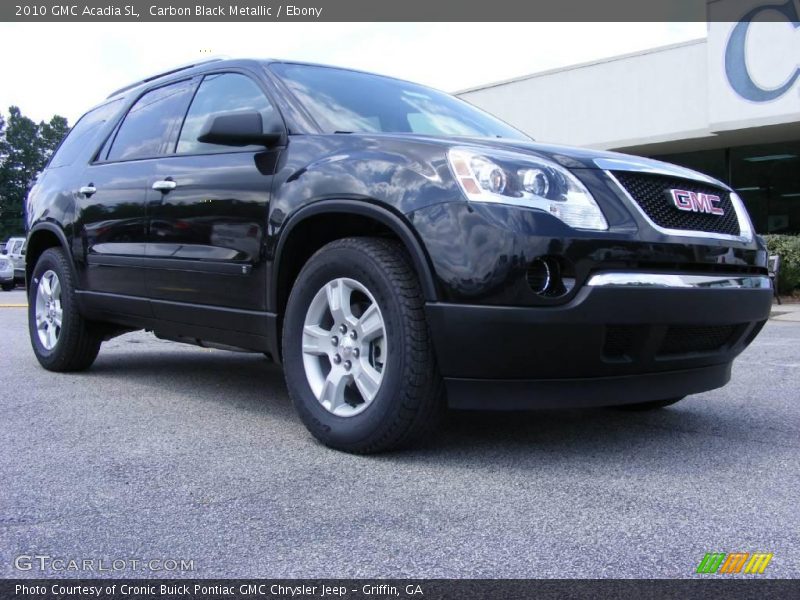 Carbon Black Metallic / Ebony 2010 GMC Acadia SL