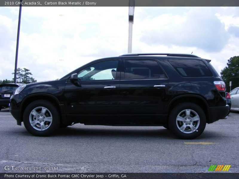 Carbon Black Metallic / Ebony 2010 GMC Acadia SL